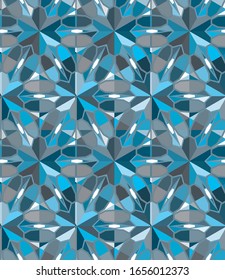 Geometric ornamental vector pattern. Seamless design texture.
