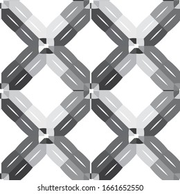 Patrón de vector ornamental geométrico. Textura de diseño sin inconvenientes.