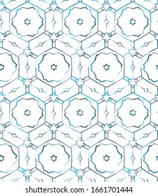 Geometric ornamental vector pattern. Seamless design texture.