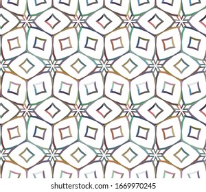 Geometric ornamental vector pattern. Seamless design texture.