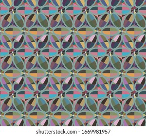 Geometric ornamental vector pattern. Seamless design texture.