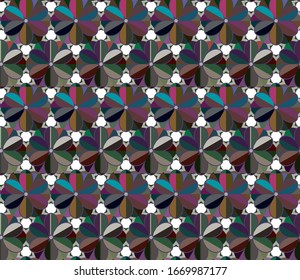 Patrón de vector ornamental geométrico. Textura de diseño sin inconvenientes.