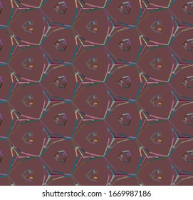 Geometric ornamental vector pattern. Seamless design texture.