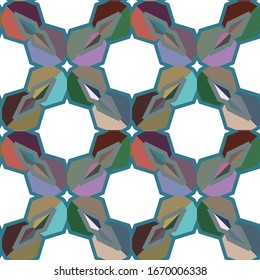 Geometric ornamental vector pattern. Seamless design texture.