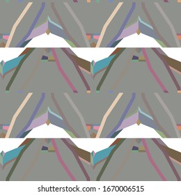 Geometric ornamental vector pattern. Seamless design texture.