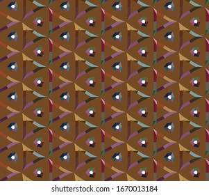 Geometric ornamental vector pattern. Seamless design texture.