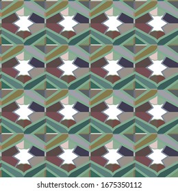 Geometric ornamental vector pattern. Seamless design texture.