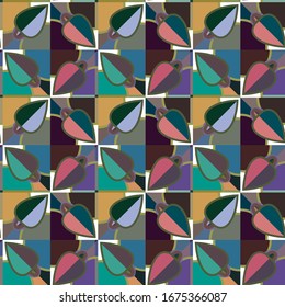 Geometric ornamental vector pattern. Seamless design texture.