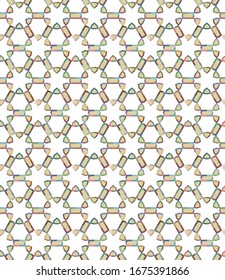 Geometric ornamental vector pattern. Seamless design texture.