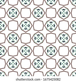 Patrón de vector ornamental geométrico. Textura de diseño sin inconvenientes.