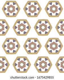 Geometric ornamental vector pattern. Seamless design texture.