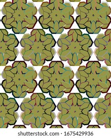 Geometric ornamental vector pattern. Seamless design texture.