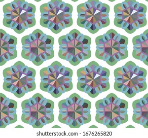 Geometric ornamental vector pattern. Seamless design texture.