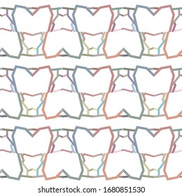 Geometric ornamental vector pattern. Seamless design texture.