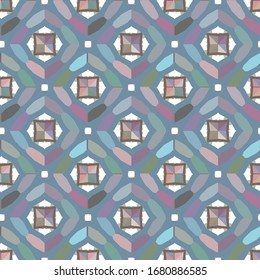 Patrón de vector ornamental geométrico. Textura de diseño sin inconvenientes.