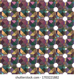 Geometric ornamental vector pattern. Seamless design texture.