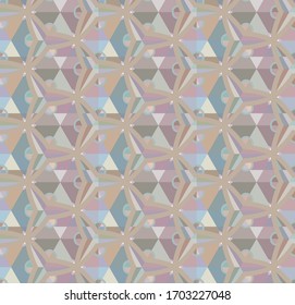 Geometric ornamental vector pattern. Seamless design texture.