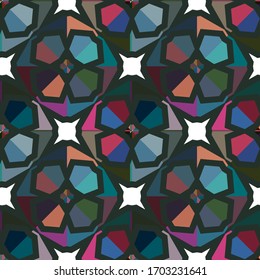 Geometric ornamental vector pattern. Seamless design texture.