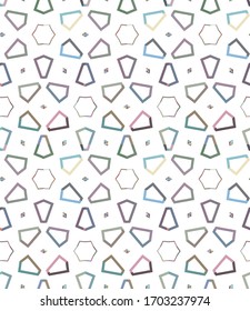 Geometric ornamental vector pattern. Seamless design texture.
