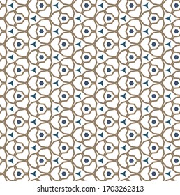 Geometric ornamental vector pattern. Seamless design texture.