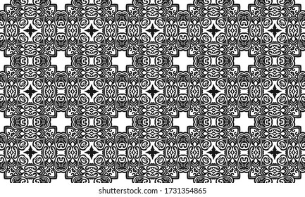 Geometric ornamental vector pattern. Seamless design.