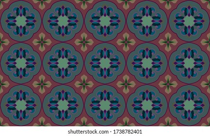 Geometric ornamental vector pattern. Seamless design.
