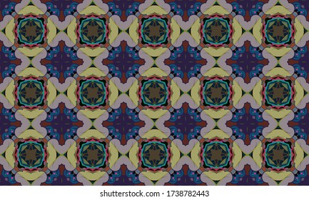 Geometric ornamental vector pattern. Seamless design.