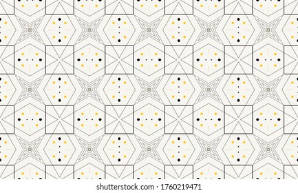 Geometric ornamental vector pattern. Seamless design.