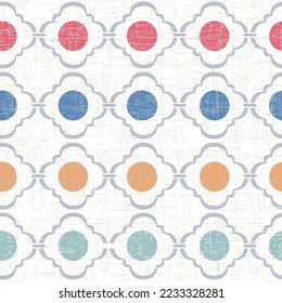 Geometric ornamental vector pattern. Seamless design.Polka Dot Pattern, Seamless Vector Background.