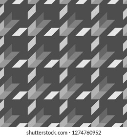 Geometric ornament.Quadrangular shapes background. Digital paper, textile print, backdrop. Geometrical pattern. Quadrangles wallpaper. Seamless abstract. Mosaic motif.