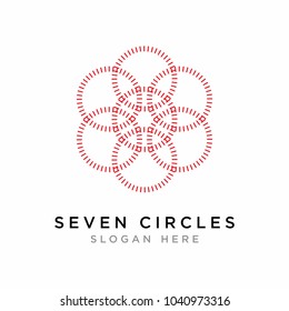 Geometric Ornaments Circle Logo Icon