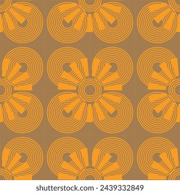 Geometric ornament.Seamless pattern.vector.Image on white and colored background.