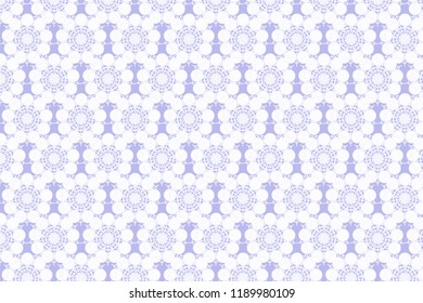 Geometric Ornate Winter Pattern. Original Snowflakes Vector Illustration. Black and White Retro Merry Christmas Design