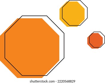 Geometric Outline Abstract Shapes Autumn