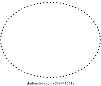 geometric oval shape element with dashed lines, concentric circle element, radiating lines of shape in prism