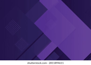 Geometric overlapping dots on deep purple gradient background