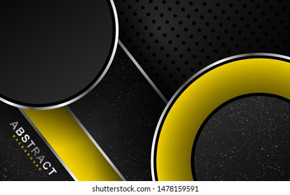 Geometric overlapping layers background with modern style