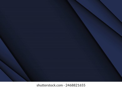 Solapamiento geométrico sobre fondo de líneas abstractas. Fondo de Ilustración vectorial. 