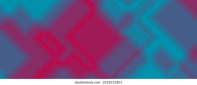Geometric Overlapping Squares - A modern vector background featuring layered squares in blue and maroon tones, creating a subtle, symmetrical design.