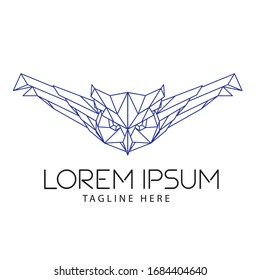 Geometric Owl bird design, perfect for IT service business logo, tshirt design and brand logo