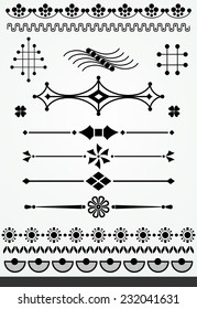 Geometric page decorations