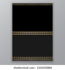 Geometric  page template for web and print, luxury design Art Deco clear and fancy 