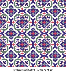 Geometric Paisley design pattern on white