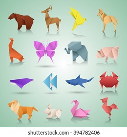 Geometric Paper Animals