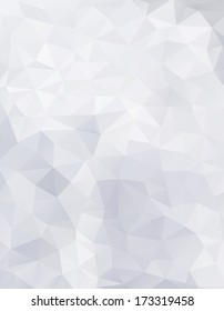 Geometric paper background with place for your text. Retro light pattern of geometric shapes. Paper mosaic banner. Retro triangle background. EPS 8.