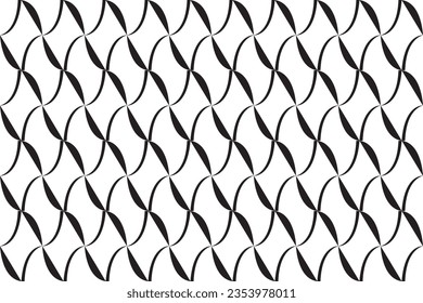 Geometric of paralellogram pattern vector. Design ethnic style black on white background. Design print for illustration, textile, texture, wallpaper, background. Set 6