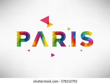 Geometric Paris City Vector Design