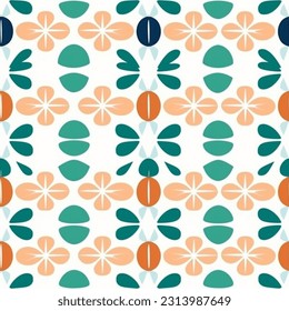 Geometric Pastel Abstract Scandinavian Design Seamless Pattern