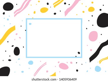 Geometric pastel background presentation. Vector illustration