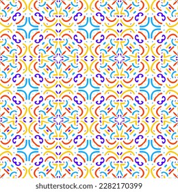 Geometric pastel color leaves and floral pattern seamless vector. Vintage wallpaper elements Islam, Arabic, Indian, Ottoman, Motifs, Pottery, Damask. Perfect for printing on fabric or paper.